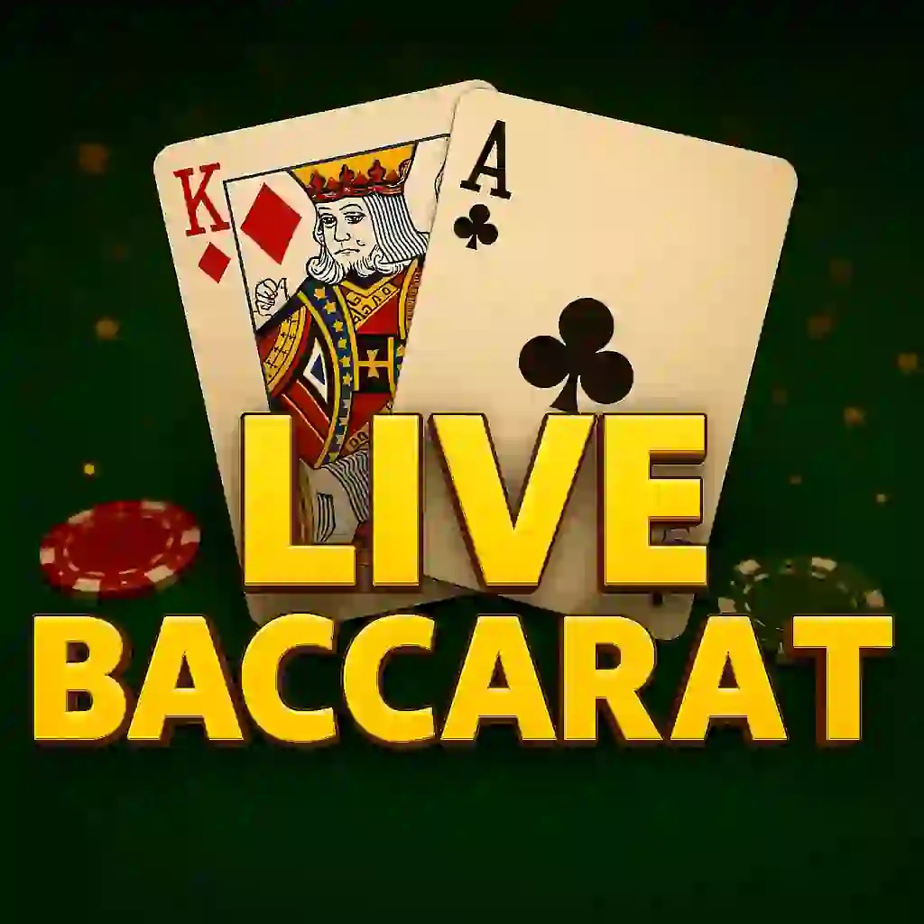 Live Baccarat slot logo by Pragmatic Live at CasinOKLive Baccarat