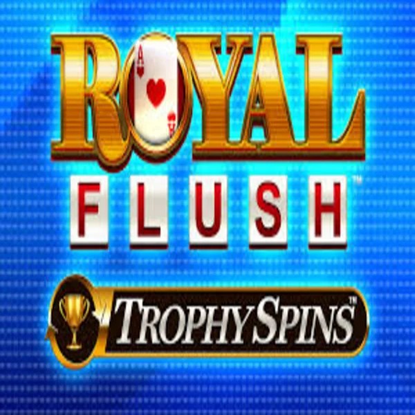 Royal Flush Trophy Spins slot logo by Greentube at CasinOK